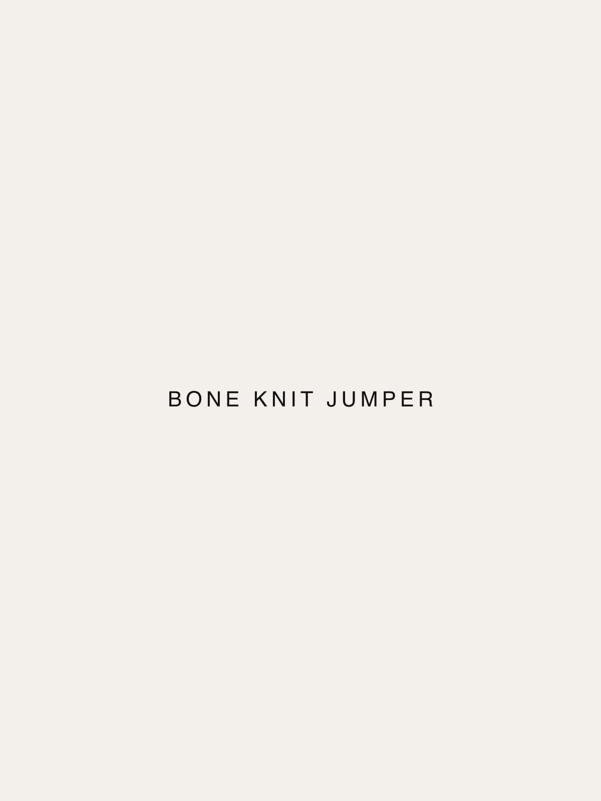 Bone Knit Jumper — Zelon